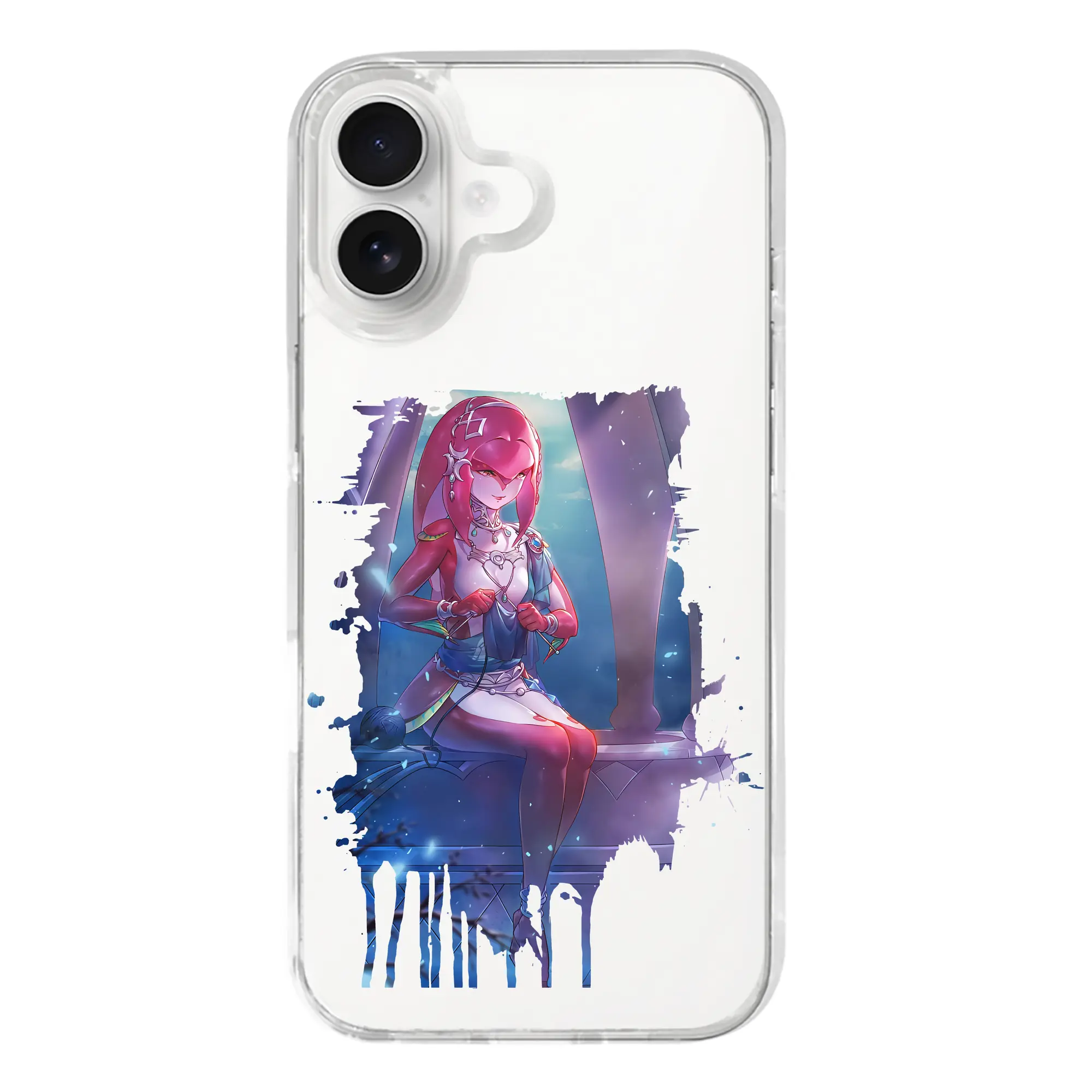 ゼルダの伝説 グッズ,Mipha - iPhone 17シリーズ 透明スマホケース – 薄型・耐衝撃・精密フィット保護カバー